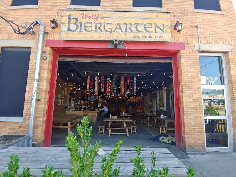 Wolffs Biergarten pub exterior in Albany - an Arsenal supporters' pub