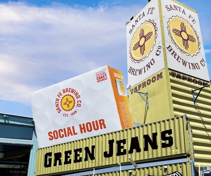 Santa Fe Brewing Co. pub exterior in Albuquerque - an Arsenal supporters' pub
