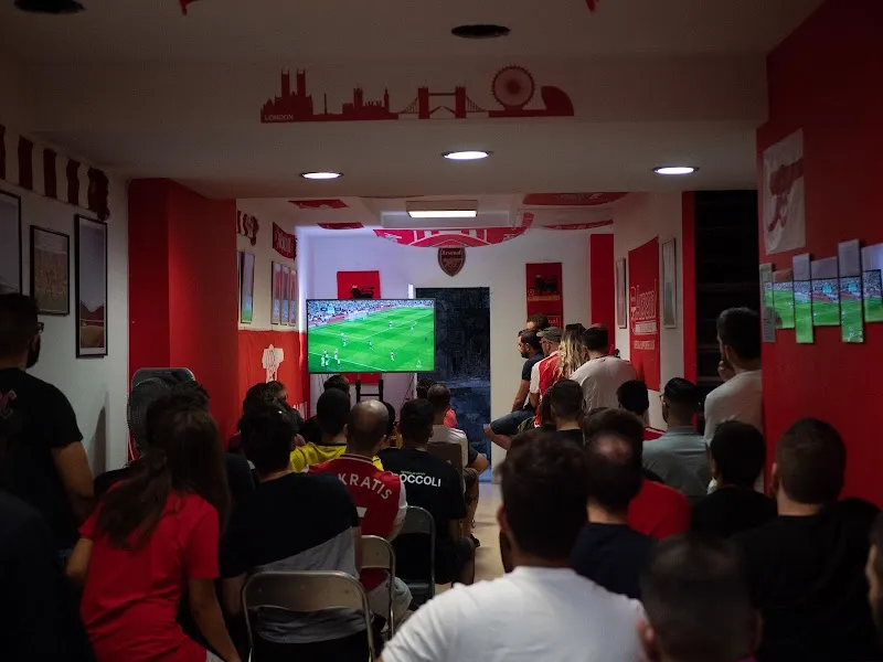 Arsenal Hellas pub exterior in Athens - an Arsenal supporters' pub