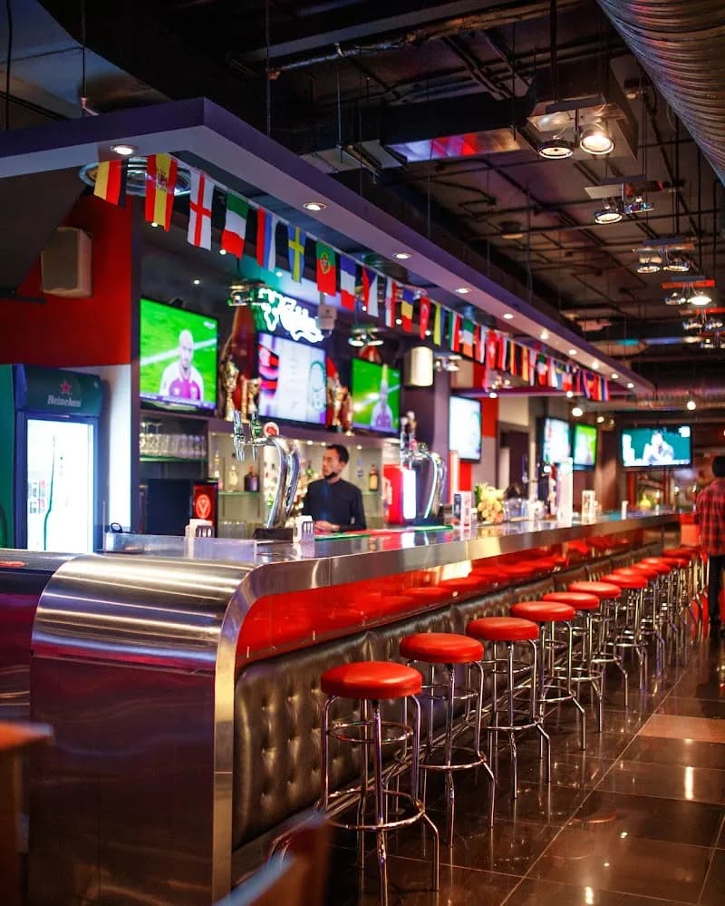 Champions Bar Marquis, Marriott Hotel pub exterior in Doha - an Arsenal supporters' pub