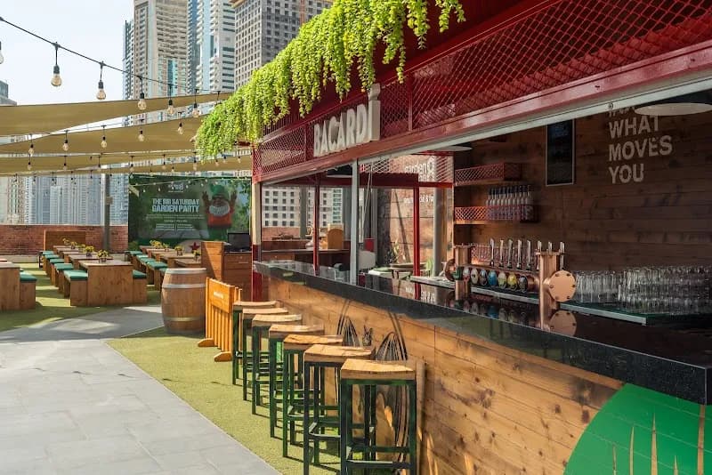 Garden on 8, Media One Hotel pub exterior in Dubai - an Arsenal supporters' pub