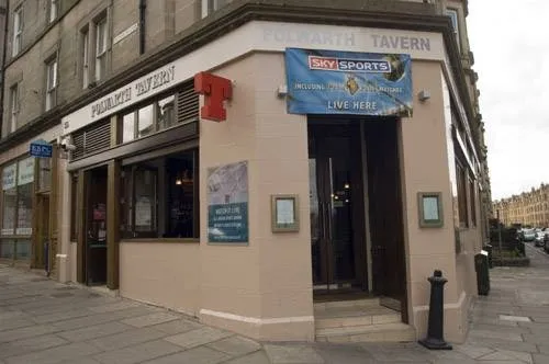 The Polwarth Tavern pub exterior in Edinburgh - an Arsenal supporters' pub