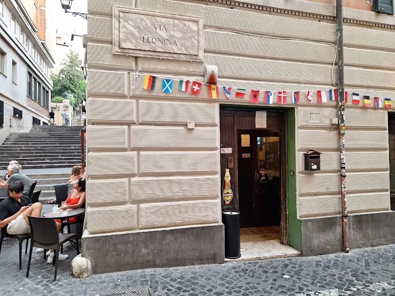 Finnegan Irish Pub pub exterior in Rome - an Arsenal supporters' pub