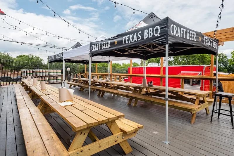 Cowtown Brewing pub exterior in Fort Worth - an Arsenal supporters' pub