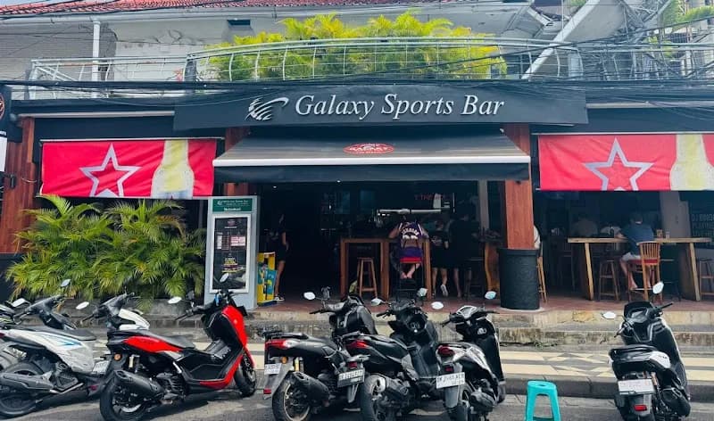 Galaxy Sports Bar pub exterior in Seminyak - an Arsenal supporters' pub