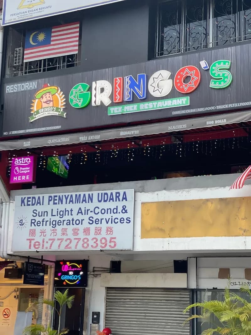 Gringo's TTDI pub exterior in Kuala Lumpur - an Arsenal supporters' pub