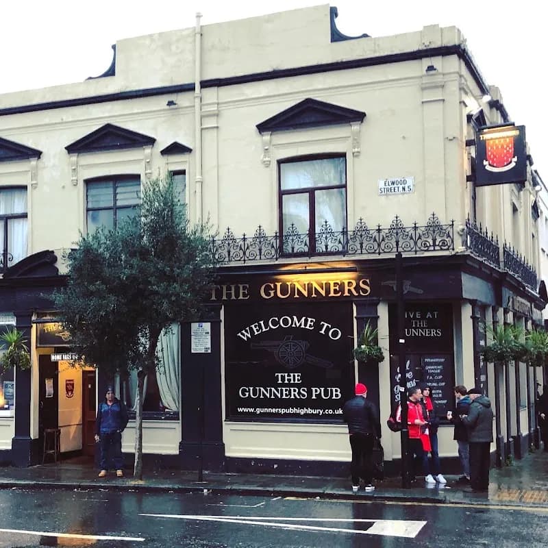 The Gunners Pub pub exterior in London - an Arsenal supporters' pub
