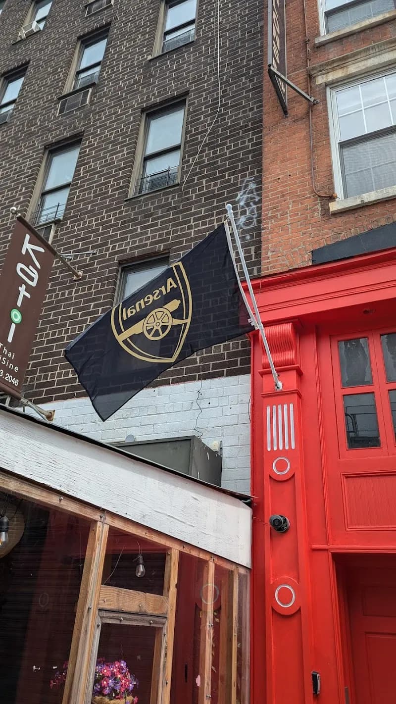 O Hanlons pub exterior in New York - an Arsenal supporters' pub
