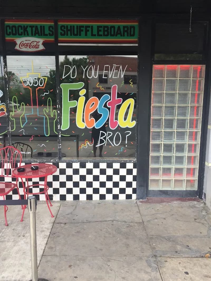 Broadway 5050 pub exterior in San Antonio - an Arsenal supporters' pub