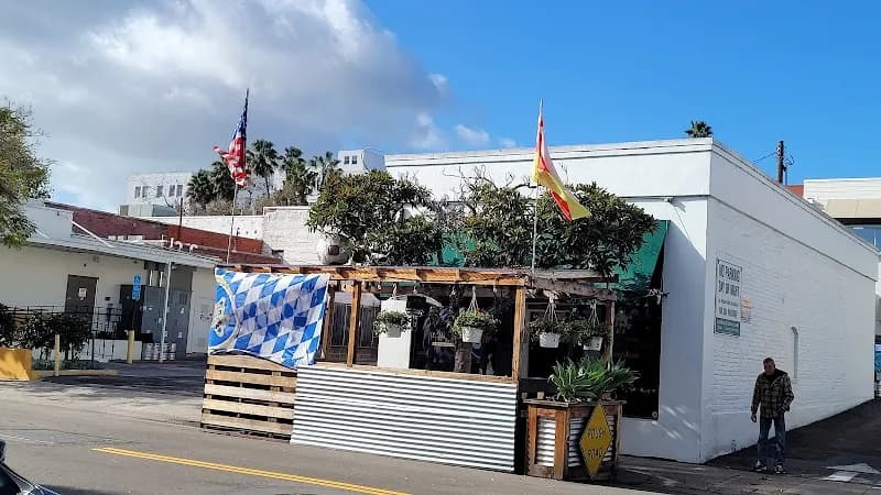 The Press Room pub exterior in Santa Barbara - an Arsenal supporters' pub