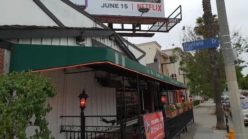 The Fox & Hounds pub exterior in Studio City - an Arsenal supporters' pub
