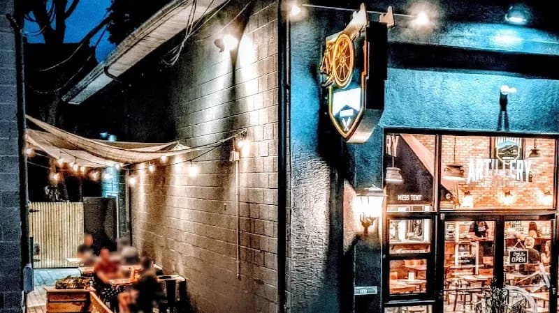 Artillery Brewing pub exterior in West Chester - an Arsenal supporters' pub